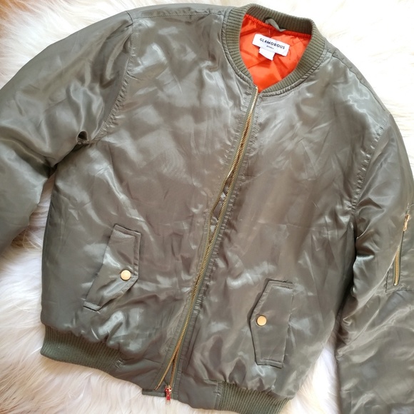 NEW Nasty Gal satin green bomber jacket - Picture 7 of 8
